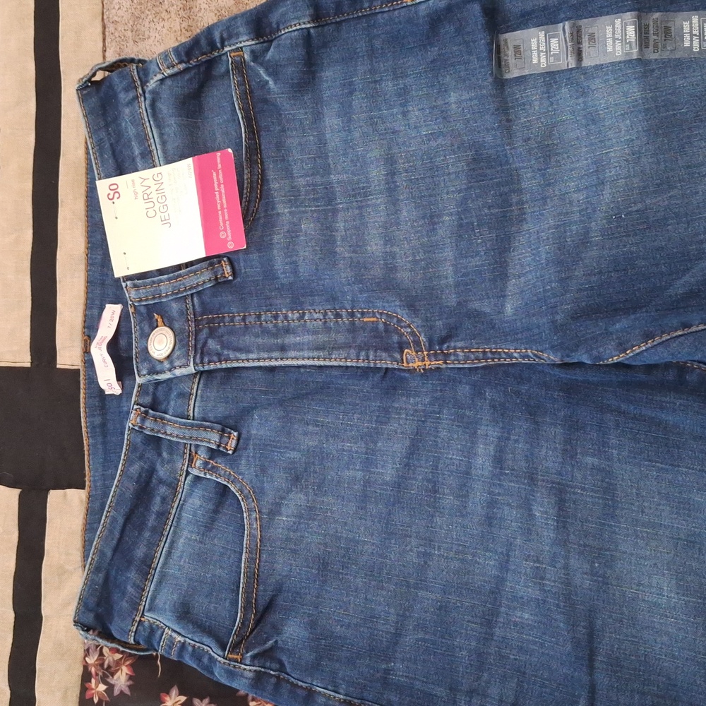 SO Premium High Rise Blue Denim Curvy Jeggin Jeans Size 8/28 NWT
